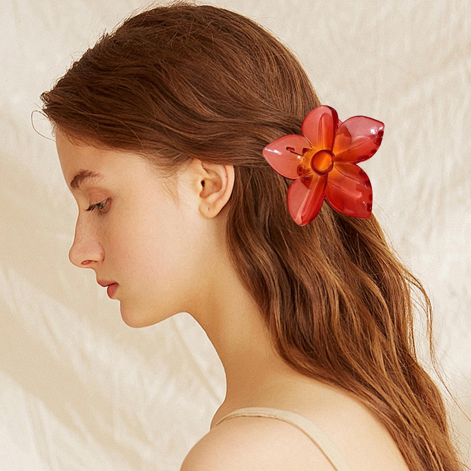 フラワー装飾付きクロークリップ Amazon.co.jp: Patonde フラワー ヘア クロー クリップ、ヘア用
